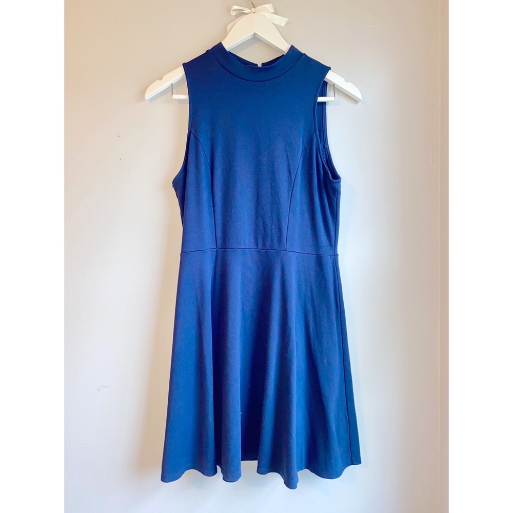 Navy Blue Sleeveless Dress